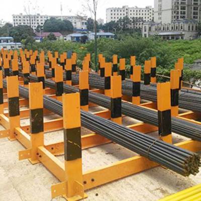 工地标化建筑钢筋堆放架,堆放钢筋原材料支架厂家