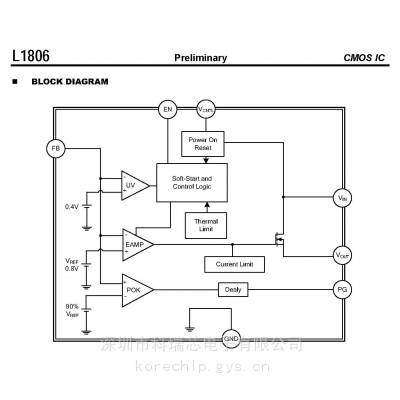 友顺代理商供应 L1806 理想的电源电压芯片 深圳市科瑞芯电子