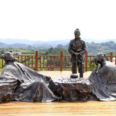 商场对弈雕塑常用 钢结构雕塑 户外对弈雕塑摆放精选