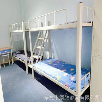 钢制宿舍床连体双层床踏板楼梯衣柜连体床组合员工宿舍床