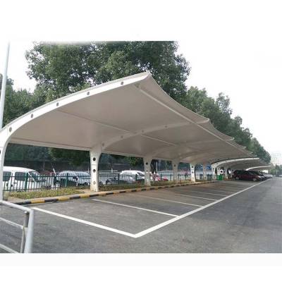 膜结构停车棚测量 个性定制 户外小区遮阳篷 广州从化充电桩