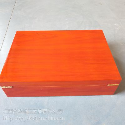 亮光UV烤漆天然木材木盒包装