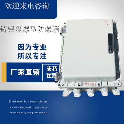 铸铝防爆仪表箱400*300*200温控箱透明视窗面板操作带按键控制定制线箱