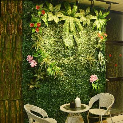 仿真草坪人工装饰室内阳台客厅绿化塑料植物背景形象花墙门店招牌