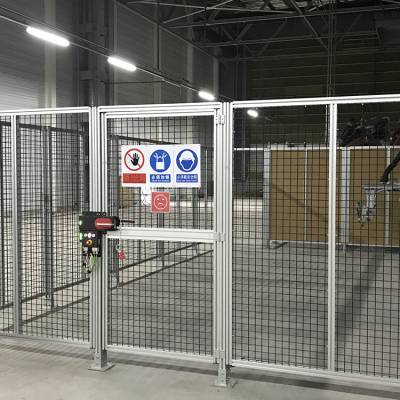 铝合金隔断网格围栏 铝型材机器人安全防护栏 可上门测量