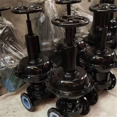 铸铁衬胶隔膜阀 EG6K41J-10C 铸钢法兰衬胶隔膜阀 DN40 常开气动隔膜阀