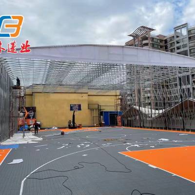 广东中山 上门测量 露天篮球场棚/移动推拉蓬