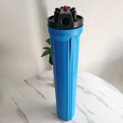 20寸蓝色滤瓶 净水器纯水机前置过滤器1寸口 商务售水机滤壳