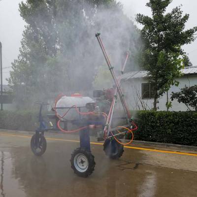 四轮柴油折叠杆玉米地灭虫打药车 三轮汽油柴油自走式高杆