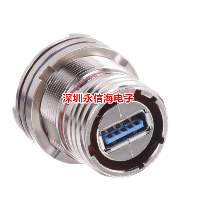 Amphenol USB3FTV7SANF059 USB连接器 SZ 15 Jm Nt Rdc Flng Rcpt USB Nickel
