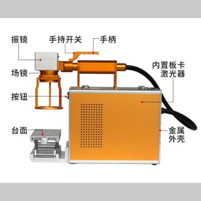 光纤激光打标机 不锈钢铭牌打标打码机恩耐激光喷码机