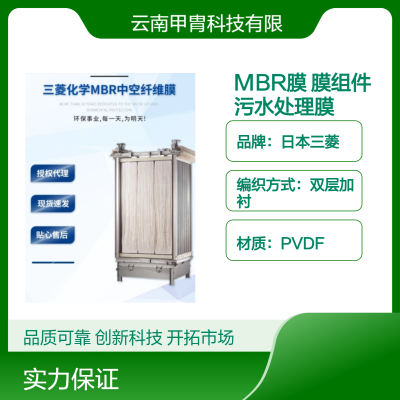 PVDF中空纤维膜 工业MBR膜组件带内衬不断丝三菱Mbr膜污水处理