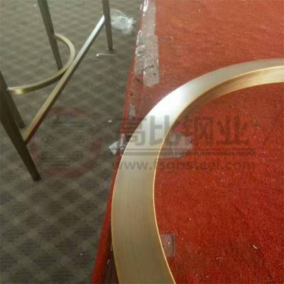 304拉丝镀金不锈钢桌子批量价格 来图定制加工 打样板调色生产