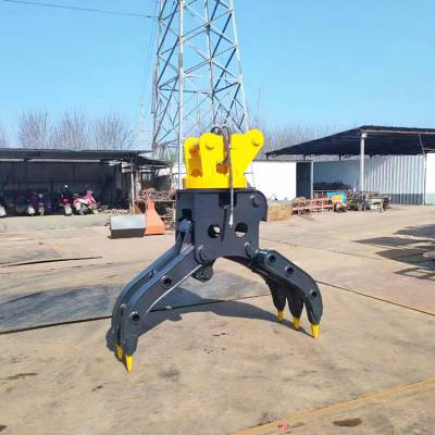 中拓机械 无影爪抓木器 轮胎式多功能抓草机 旋转 固定式