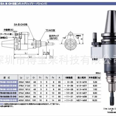 日本加藤/KATO 丝锥刀柄攻丝刀柄BT50-SA1022-III