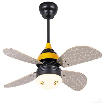 芯鹏达儿童房卧室吊灯蜜蜂外形花型LED吊装风扇灯XPD-FS11