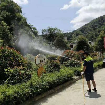 菜地遥控喷雾器 自动卷管打药机 框架汽油打药机