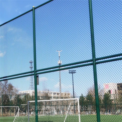 草绿色口字形篮球运动场防护隔离围网规格 港茂生产