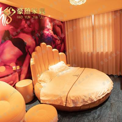 酒店电动 床主题情趣床情侣震动床夫妻合欢床简约皮床水床