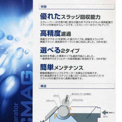 日本白山机工 离心力去除异物的***分离装置MHK12LUS