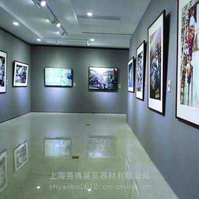 亚麻布面尧博无缝艺术画展墙，美术馆书画展展墙销售