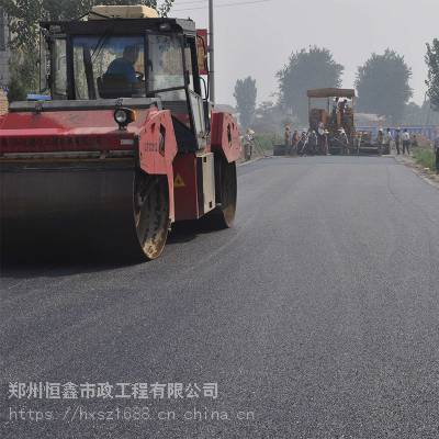 郑州管城区彩色透水沥青道路结构层