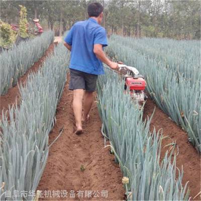 手推式姜垄封土机 柴油大马力开沟机 葱白培垄机