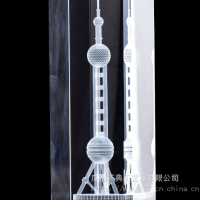 东营水晶内雕礼品定制 菏泽水晶内雕建筑模型礼品 山东房地产年终答谢礼品