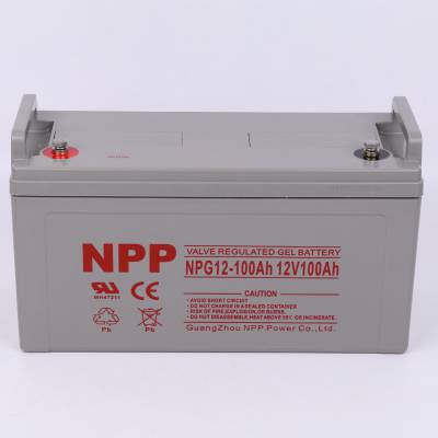 NPP耐普蓄电池NPG12-200AH 12V200AH太阳能路灯 UPS电源配套
