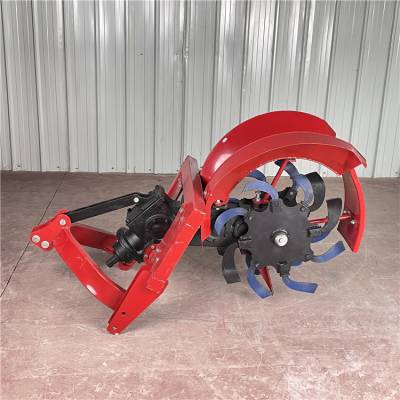 果园旱地水稻田开沟机 悬挂中置侧置梯形挖沟机