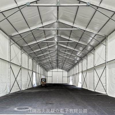 环保储煤帐篷雨棚活动蓬房可装导轨移动