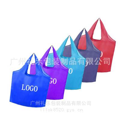 牛津布袋custom sewn fabric shopping bags背心袋购物折叠袋