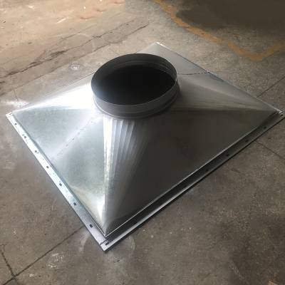 深圳通风管道配件镀锌螺旋风管油烟罩不锈钢风罩