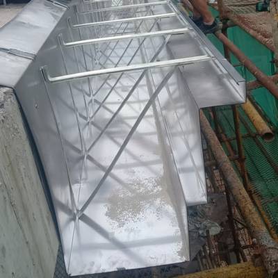 供应定制别墅成品檐沟成品彩铝天沟金属方形雨水管13750811371