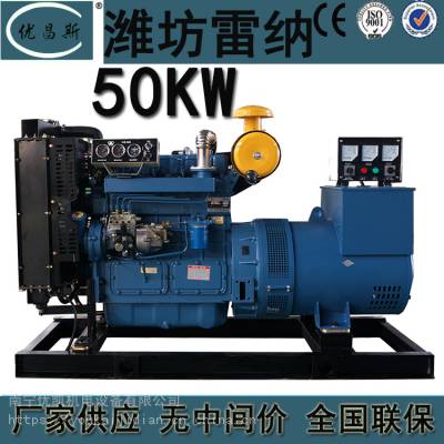 广西厂家销售50KW潍坊雷纳柴油发电机组全铜无刷ZH4105ZD