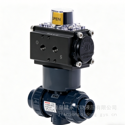 TOOTEC TAVT 气控 PVC 球阀 TA0400-70AUS-1*** 塑料防腐气动切断阀