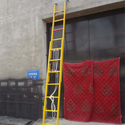 电工登高作业升降梯 6米绝缘升降单梯 jyt 智科伸缩单梯厂家供应