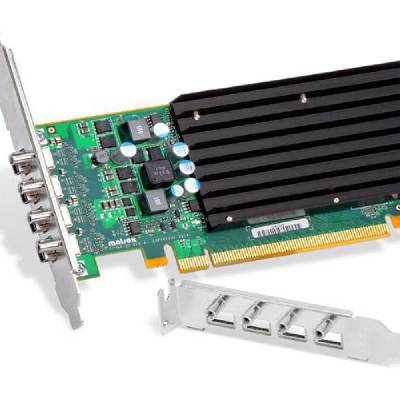 matrox P690 LP PCIe x1 P69-MDDE128LA1F 128M迈创双屏显卡