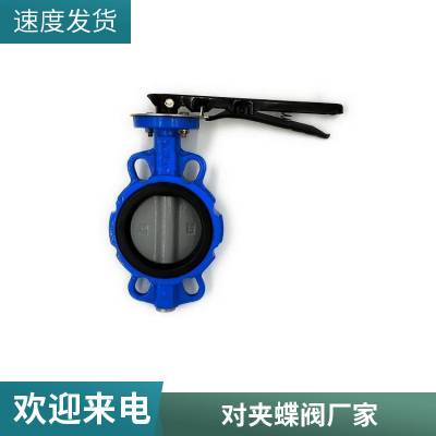 手动衬氟对夹蝶阀D371F-16C 化工用耐腐蚀全衬里蝶阀 塘业阀门
