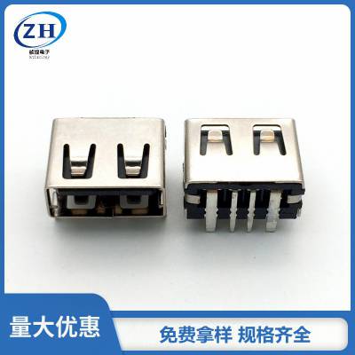 USB2.0ĸ 4PAF 10.0mm 90ǰŲ  