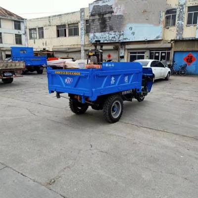家用柴油机工程三轮车 燃油爬山王 自卸翻斗车 圣茂制造