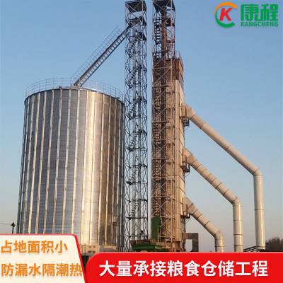 新型粮食钢板仓 500吨粮仓建设 骨料筒仓 Φ10m 防潮通风小麦储存仓