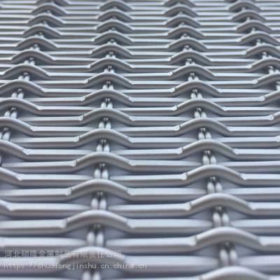 工程铝幕墙网 建筑装饰网 铝天花隔断铝丝网