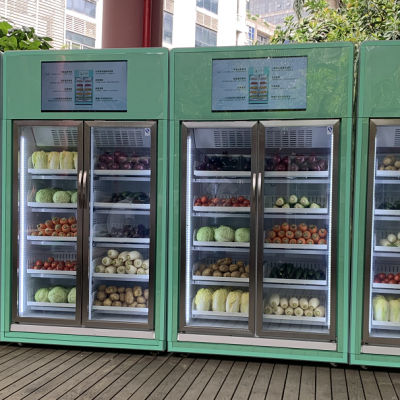 社区生鲜、无人智能生鲜柜、社区果蔬 智能生鲜机、售货机
