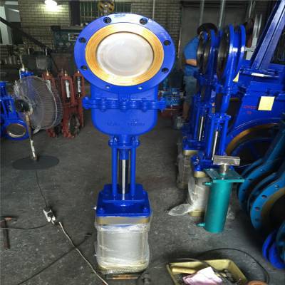 气动闸阀 气动刀闸阀阀门 DMZ673W-16P 不锈钢暗杆式刀型闸阀 DN150