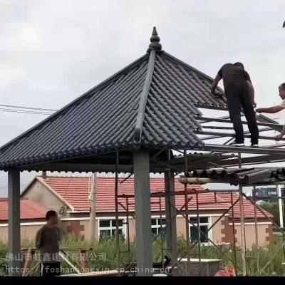 餐馆门头瓦室内装饰一体瓦屋檐雨棚瓦 合成树脂屋面瓦