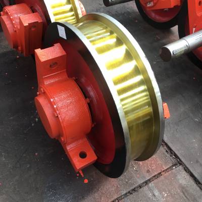 单缘轮双缘轮起重机车轮组 表面热处理 铸造锻造直角箱55#钢 钢厂车轮