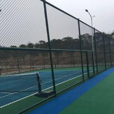 标准网球场围网高度 运动场围栏钢丝勾花护栏网