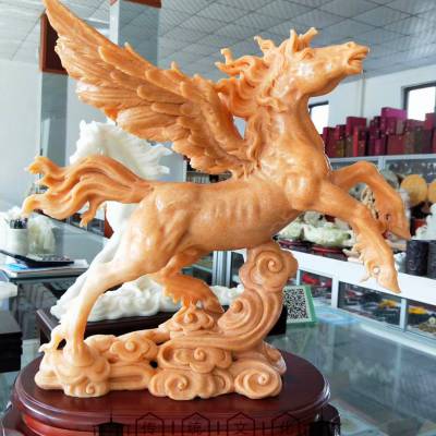 曲阳石雕翰铭雕塑十二生肖马属相马汉白玉石刻石雕工艺品书房办公室