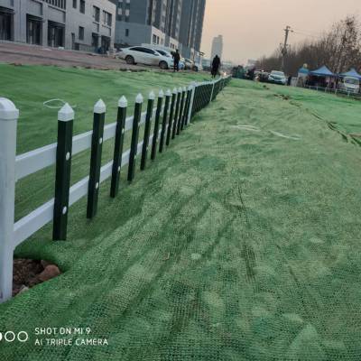 工厂PVC社区护栏 PVC栏杆别墅社区护栏 新农村绿化护栏
